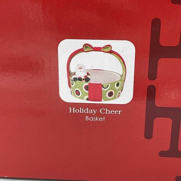 Fitz and Floyd 2008 Holiday cheer basket - Picture 7 of 11